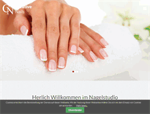 Tablet Screenshot of nagelstudio-creative-nails.de